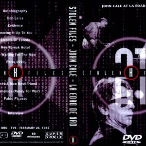 John Cale - Stolen Files - La Edad De Oro (NTSC DVD-R disc)