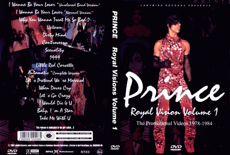 Prince – Royal Vision – Volume 1 (PAL DVD-R disc) – Kaleidoscope Video