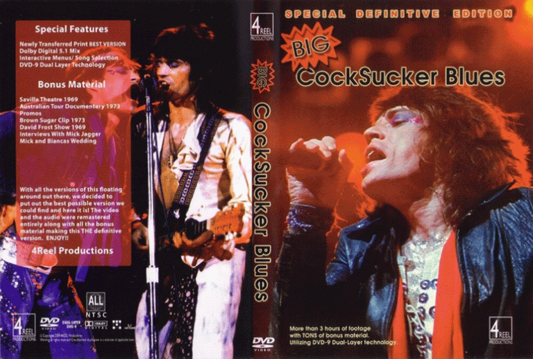 Rolling Stones – Big Cocksucker Blues (2 PAL DVD-R discs