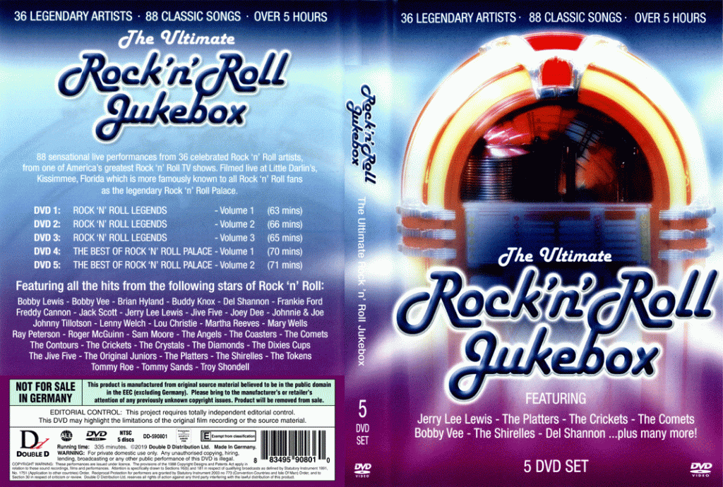 Various Artists – The Ultimate Rock ‘N’ Roll Jukebox (5 PAL DVD-R discs ...