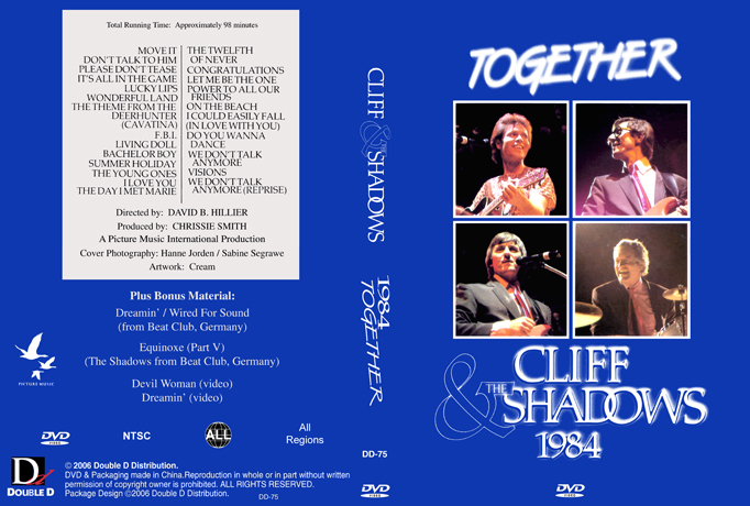Cliff Richard & The Shadows – 1984 Together (PAL DVD-R disc