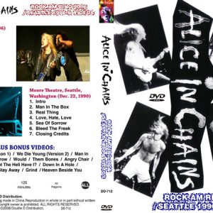 Alice In Chains - Rock AM Ring 2006 & Seattle 1990 & Videos (NTSC DVD-R disc)