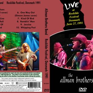 Allman Brothers Band - Roskilde Festival, Denmark (June 27, 1991) (1 NTSC DVD-R disc)