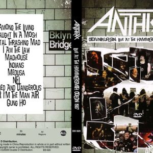 Anthrax - Live At The Hammersmith Odeon 1987 (NTSC DVD-R disc)