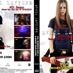 Avril Lavigne - AOL Sessions (2004) & Bones Tour (2006) (NTSC DVD-R disc)