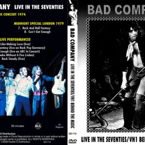 Bad Company - Live In The Seventies / VH1 Behind The Music (NTSC DVD-R disc)