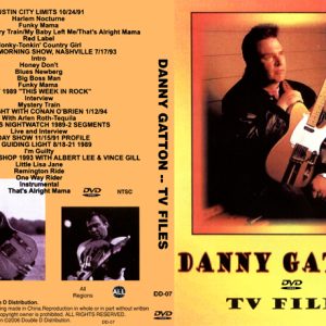 Danny Gatton - TV Files (1 NTSC DVD-R disc)