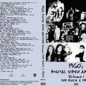 Digital Video Archives - Volume 1 (Pop, Rock & Prog) (NTSC DVD-R disc)