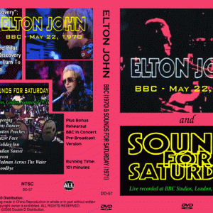 Elton John - BBC (1970) and Sounds For Saturday (1971) (1 NTSC DVD-R disc)