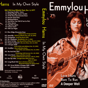 Emmylou Harris - In My Own Style (Regular Single Layer Version) (1 NTSC DVD-R disc)