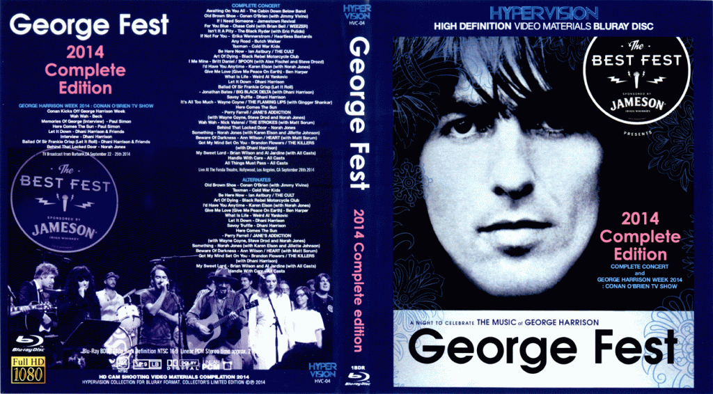 George Fest George Fest (2014) – Tribute To George Harrison (1 NTSC Blu-Ray BD-R ...