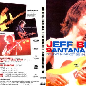 Jeff Beck, Santana, & Steve Lukather - Sound Market (1986) (NTSC DVD-R disc)