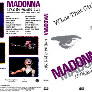 Madonna - Live in Japan (1987) (NTSC DVD-R disc)
