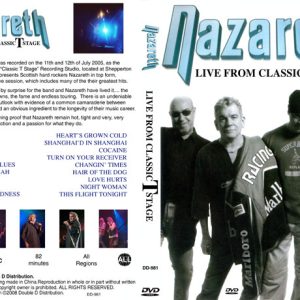Nazareth - Live From Classic T Stage (NTSC DVD-R disc)