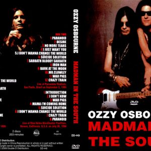 Ozzy Osbourne - Madman In The South (2 NTSC DVD-R discs)