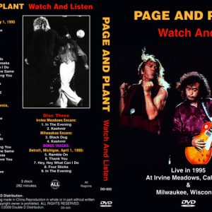Page And Plant - Watch And Listen (3 NTSC DVD-R discs)