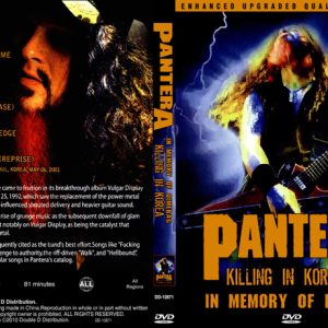 Pantera - Killing in Korea (2001) (1 NTSC DVD-R disc)