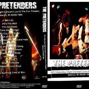 Pretenders - MTV Saturday Night Concert - Detroit (1984) (NTSC DVD-R disc)