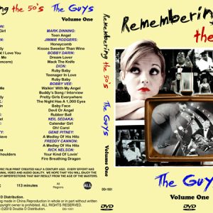Remembering The 50's - The Guys - Volume 1 (1 NTSC DVD-R disc)