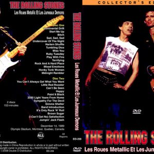 Rolling Stones - Les Roues Metallic, Montreal (1989) (2 NTSC DVD-R discs)