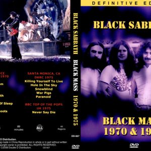 Black Sabbath - Black Mass 1970 &  1975 (NTSC DVD-R disc)