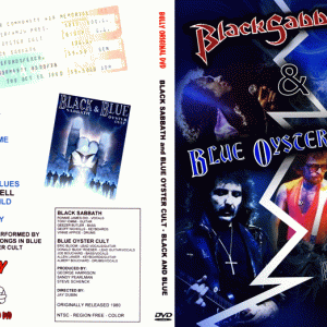 Black Sabbath & Blue Oyster Cult - Black And Blue (1 NTSC DVD-R disc)