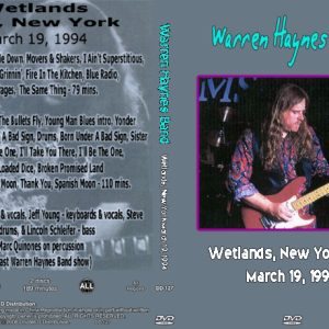 Warren Haynes Band - Wetlands, New York (1994) (2 NTSC DVD-R discs)