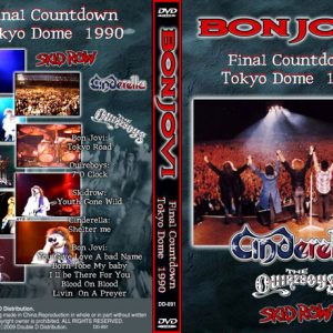 Bon Jovi / Cinderella / Quireboys / Skid Row - Final Countdown, Tokyo (1990) (NTSC DVD-R disc)
