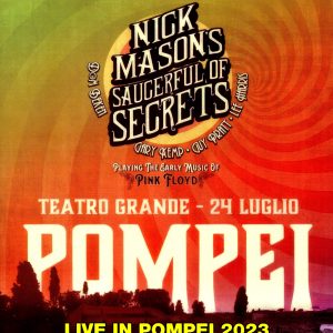Nick Mason's Saucerful Of Secrets - Pompei, Italy 2023 (1 NTSC Blu-Ray BD-R disc)